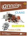 Claas Europa Mähdrescher + Perkins 4.236 Motor, Front